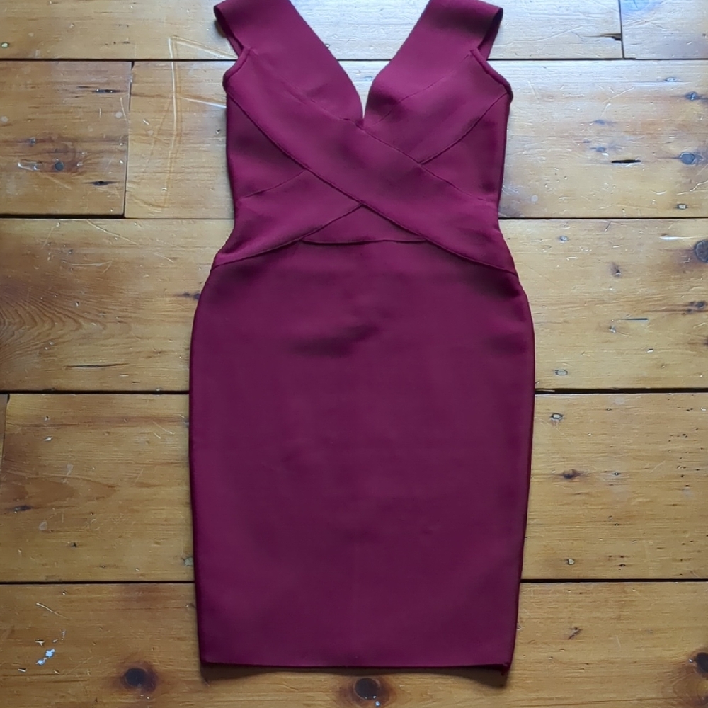 Maroon Bandage Dress Sz M
